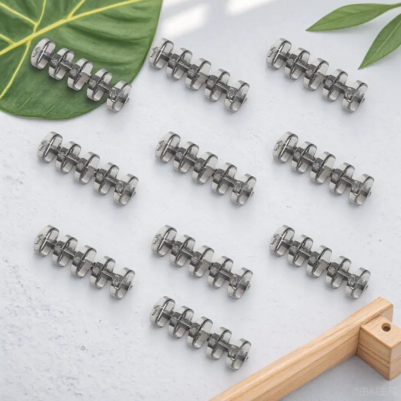 

10Pcs Snap Ring Binders Plastic Loose Leaf Fasteners for Notebooks Planners Easy to Use Removable Binder Circles Office School