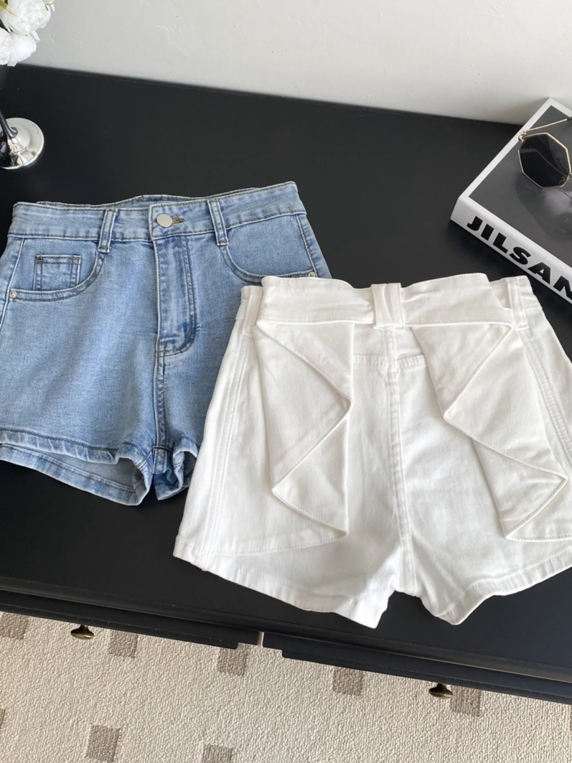 

Korean Sle Versatile Simple High Waist Super ort Jeans Women's Summer Hot Pants Slimming Trendy Girls ort orts