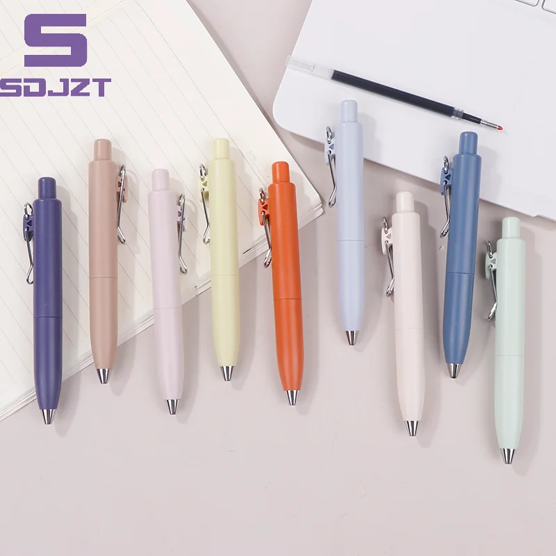 0.5mm Small Thick Core Fat Mini Pocket Pen Neutral Quick Dry Waterproof Uniball One Push Portable