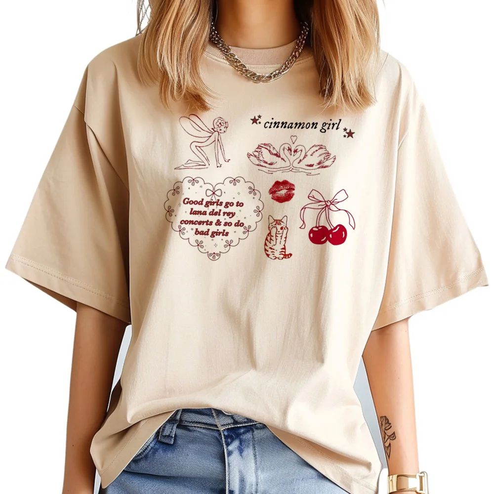 Cherry top women streetwear t shirt female harajuku clothes