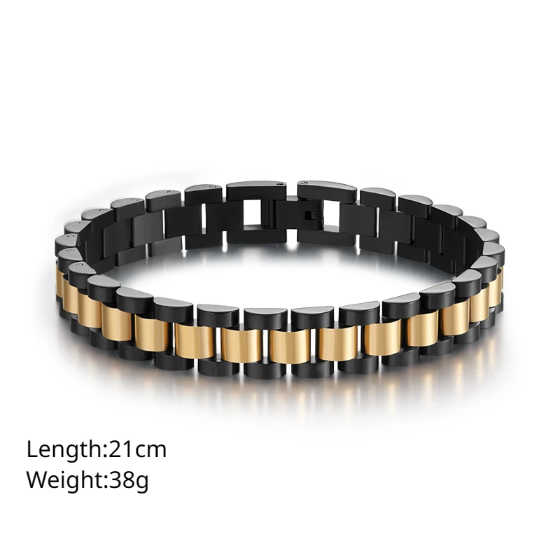 Loe| Metal Stainless Steel Cuban Bracelet Women and Men Korean Fashion Couple Jewelry Unisex 18k Gold Charms Wholesale