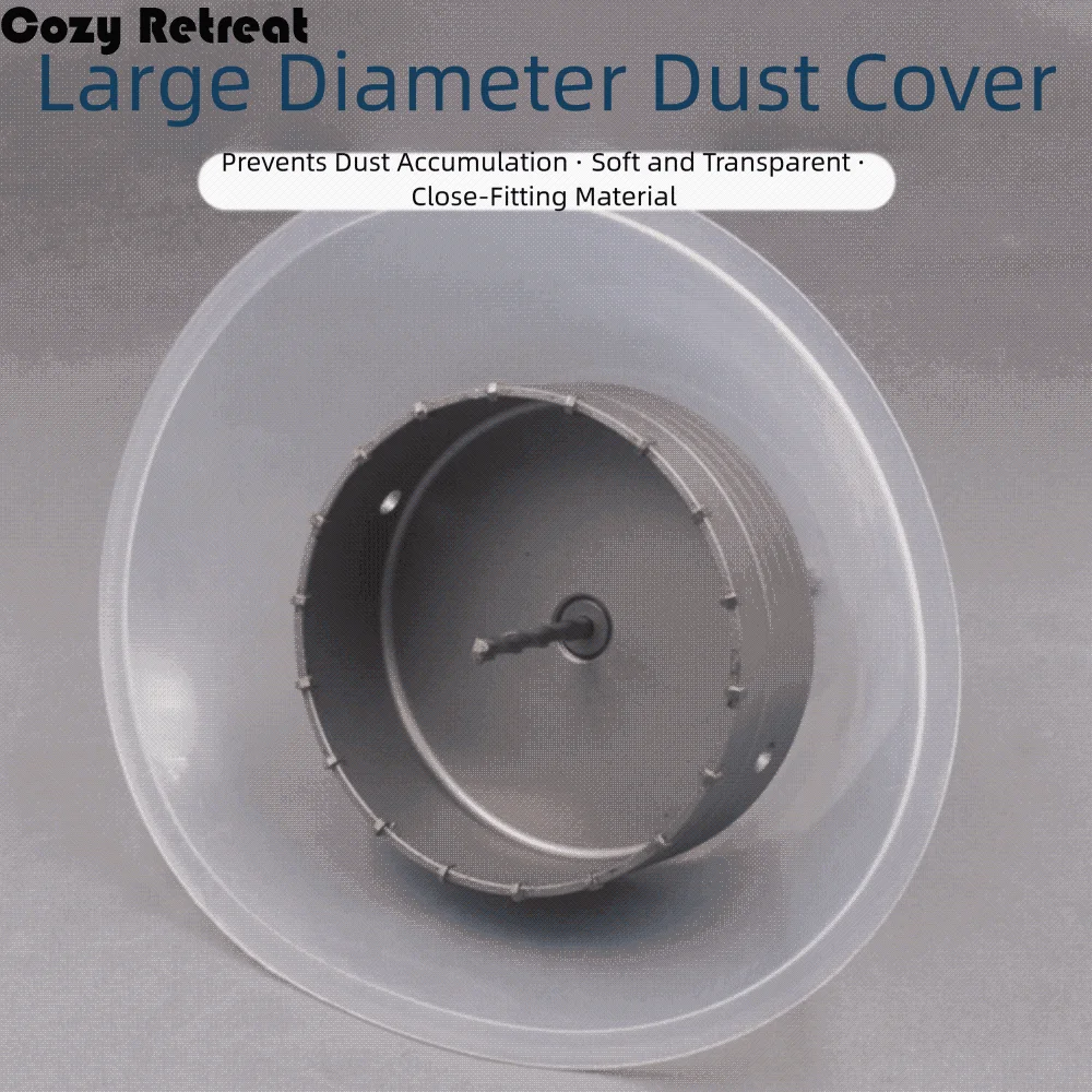 

Transparent Design Dust Bowl Electric Drilling Hole Cutting Dust Catcher Ceiling Tile Dust Cover Collector Construction Projects