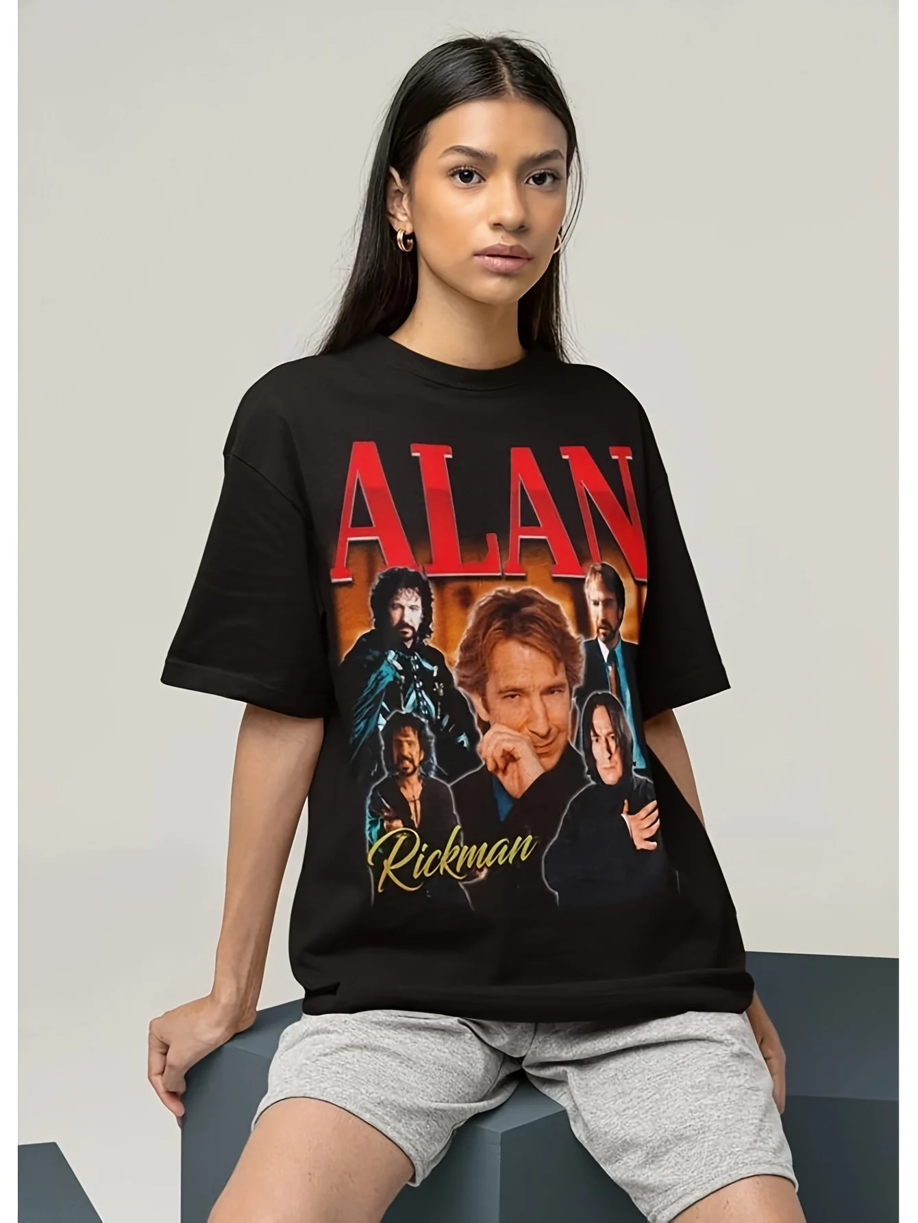 تي شيرت مفقود سيفيروس سناب تي شيرت 90s سلسلة صورة الممثل الرجعية