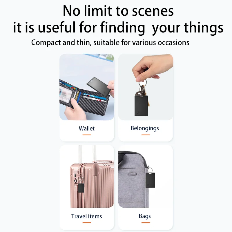 KEBIDUMEI Waterproof GPS Locator Works with Google Find My App Bluetooth Tracking Location Wallet Tracker Anti-loss Card Device view 4