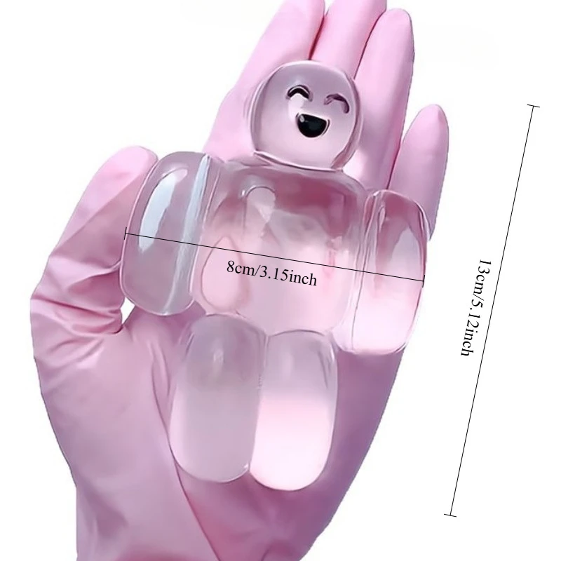 Squishy Transparent Jelly Robot Squeeze Toy Niedliches, superweiches, langsames Rebound Water Sense Cartoon Toy Kawaii Stressabbauendes Geschenk – Detail 1
