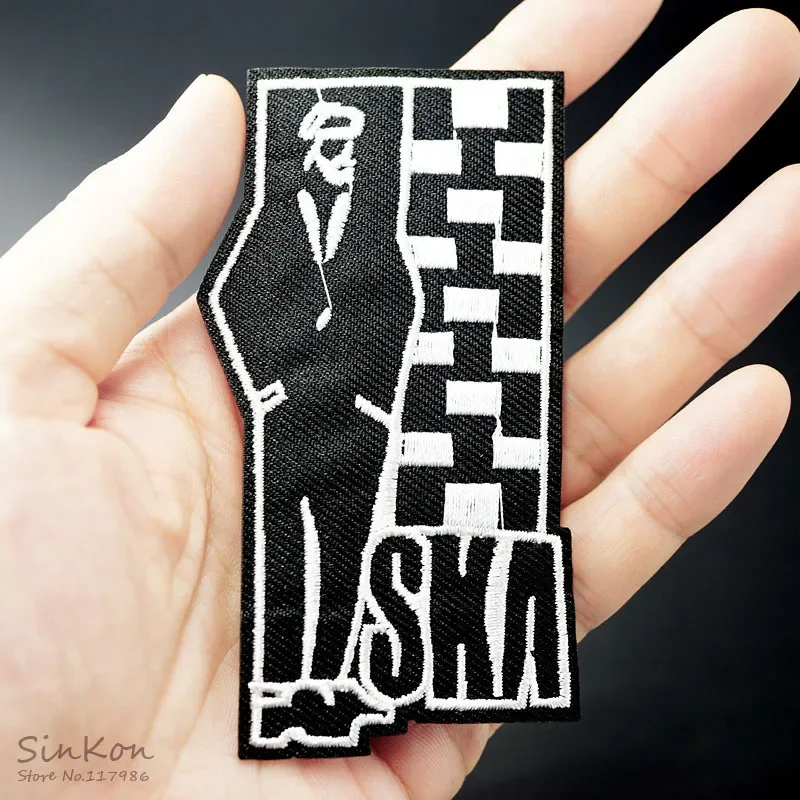 SKA Patches Embroidered Applique Sewing Label Clothes Stickers Apparel Ornament Badge Patch