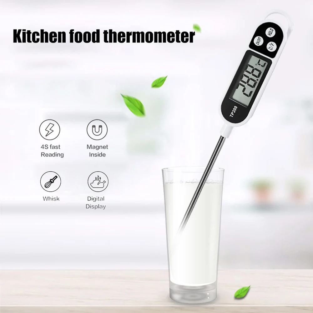 TP300 Digital Food Thermometer Instant Read Electronic Food Thermometer Digital Temperature Measuring Tool for Home Kitchen Use