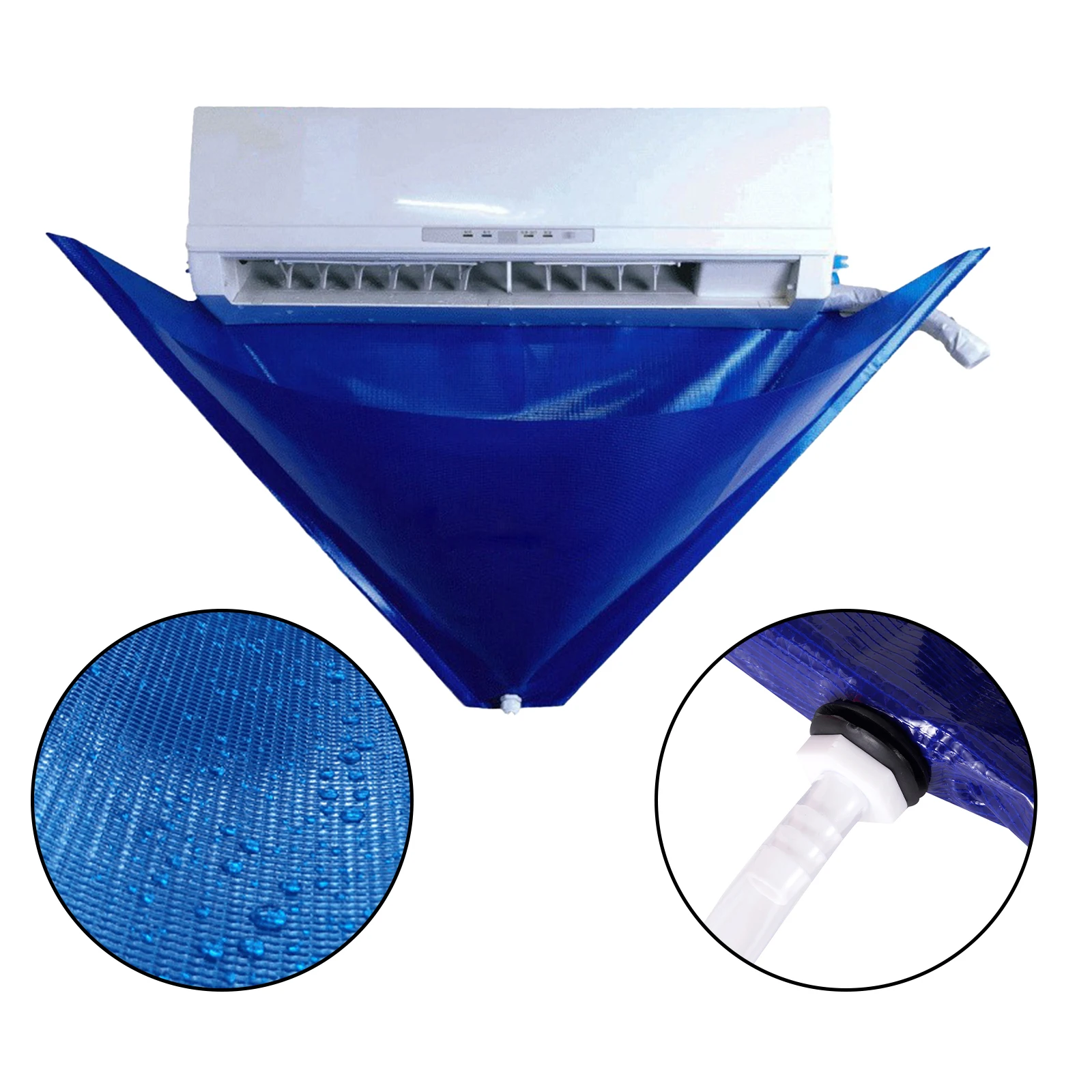 Kit de limpieza de aire acondicionado, cubierta a prueba de fugas con tubería de agua, herramienta de limpieza sin desmontaje, 6/10/12 Uds.