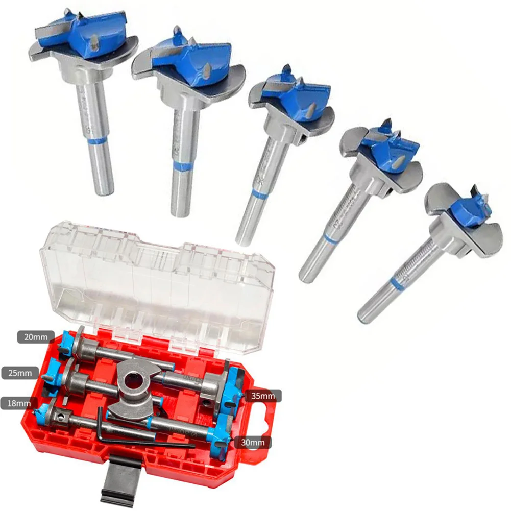

18-35mm Drill Bit Woodworking Carbide Alloy Opening Hole Hinges Articulated Jig For Wood Plastic Effortless Drilling Tool