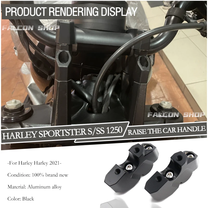 for Harley Sportster s 2021 2022 Improve sitting posture parts Motorcycle Harley SS 1250 Handlebar heightening Accessories