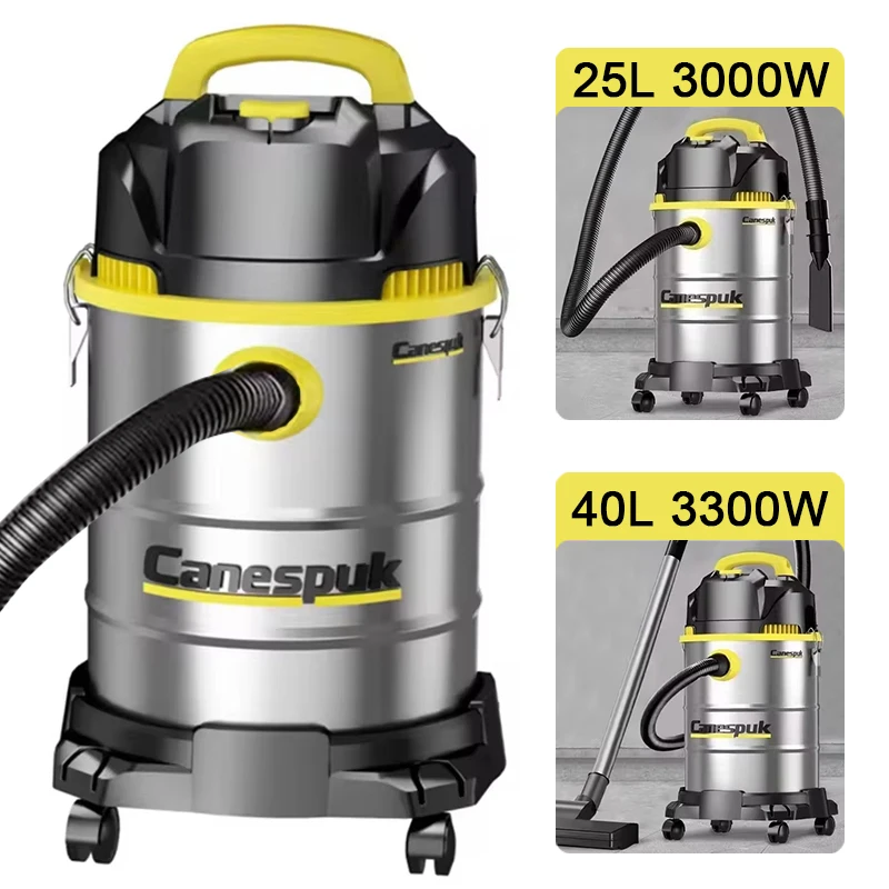 25L/40L Soffiaggio asciutto e bagnato 3 in 1 Aspirapolvere ad alta potenza Autolavaggio Negozio Hotel Domestico Commerciale Aspirapolvere industriale