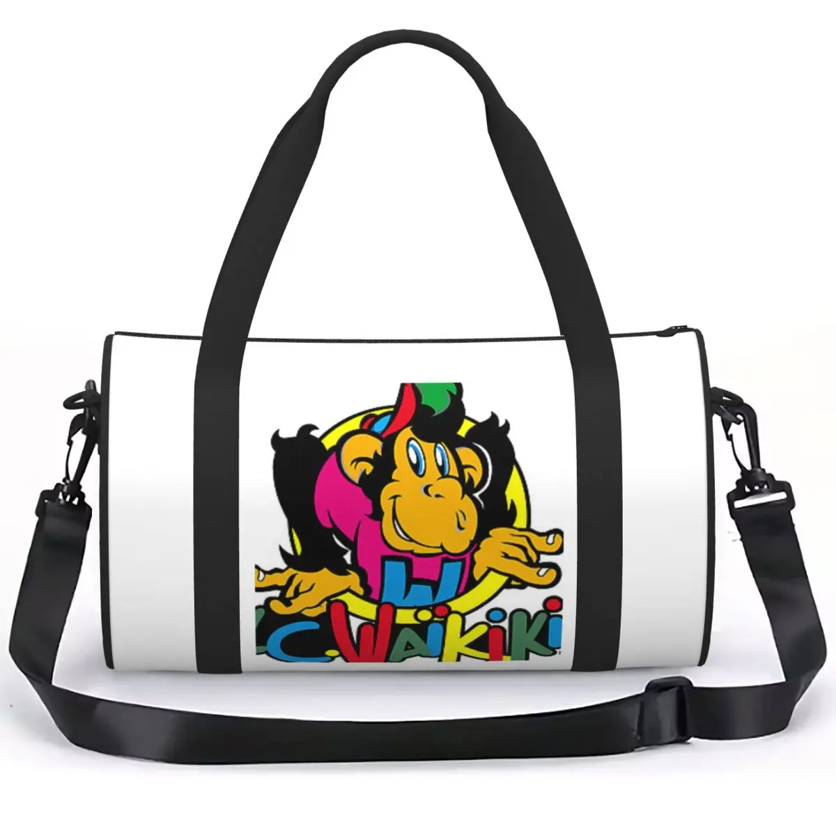 Monkey Lc Waikiki Singe Luggage Bag Large Capacity Duffle Tote Bag Handbags Gym Bags Fitness Bag for Boys Girls