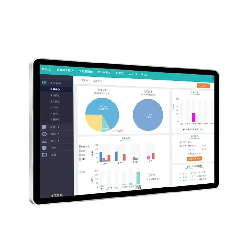 Capacitive touch all-in-one machine, computer industrial touch monitor, embedded industrial control large screen