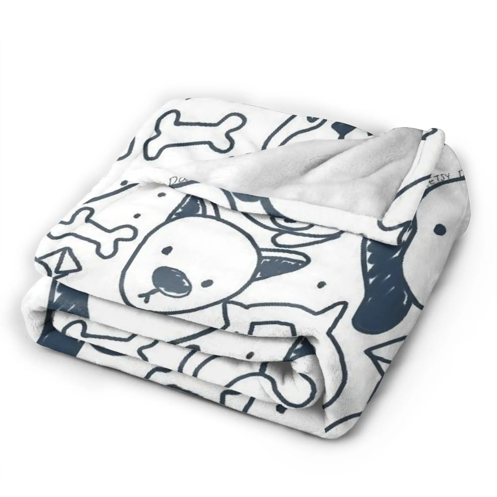 Retro Vintage Art Cute Dogs Blankets  Soft Warm Street Trend Plush Throw Blanket For Couch Chair Flannel Bedspread Bed Cover
