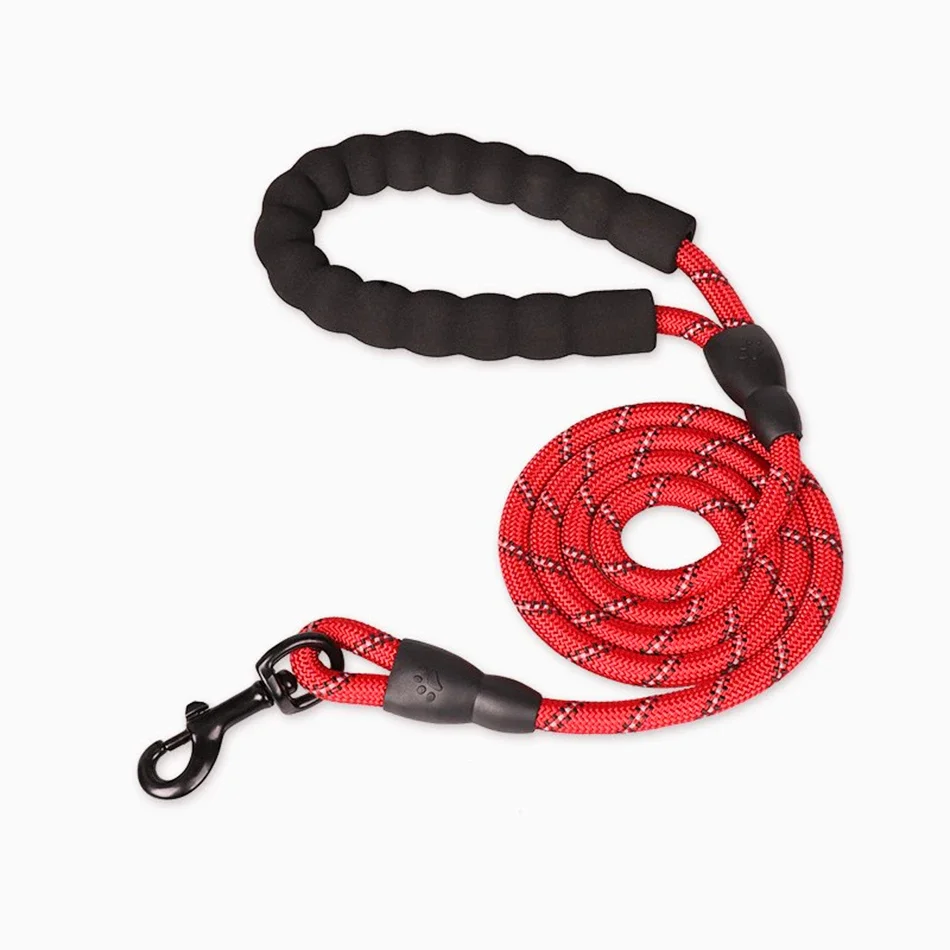 Hanpanda Strong Pet Dog Leash with Highly Reflective Threads,360 No Tangles and Comfortable Padded Handle,Suitable for SML Dogs