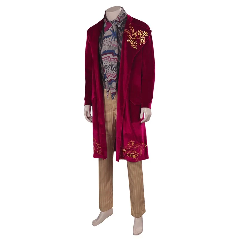 

Wonkka Cosplay Costume Fantasia Disguise for Adult Men Kids Uniform Scraf Set Outfits Roleplay Fantasy Halloween Carnival yy:89