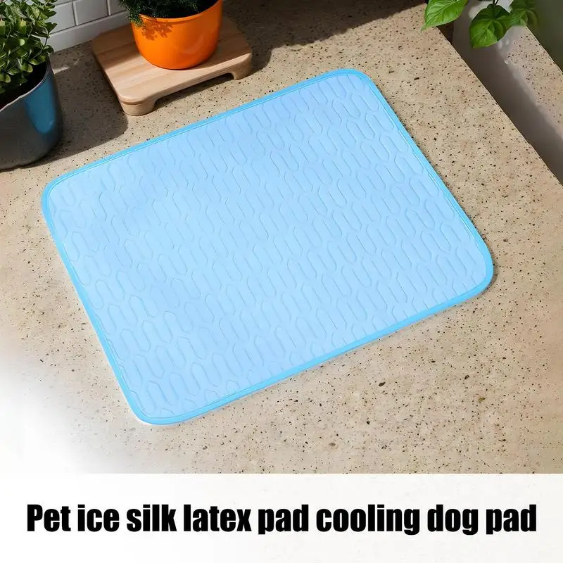 

Cooling Blanket for Dogs Ice Silk Portable Pet Cooling Mat Pet Cushion for Living Room Backyard Bedroom Offices House Senior