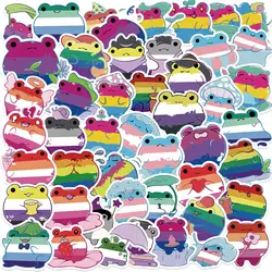 10/50pcs Funny Colorful Rainbow Pride Frog Stickers LGBT Toys Decals DIY Laptop Phone Notebook Luggage Guitar Graffiti Sticker