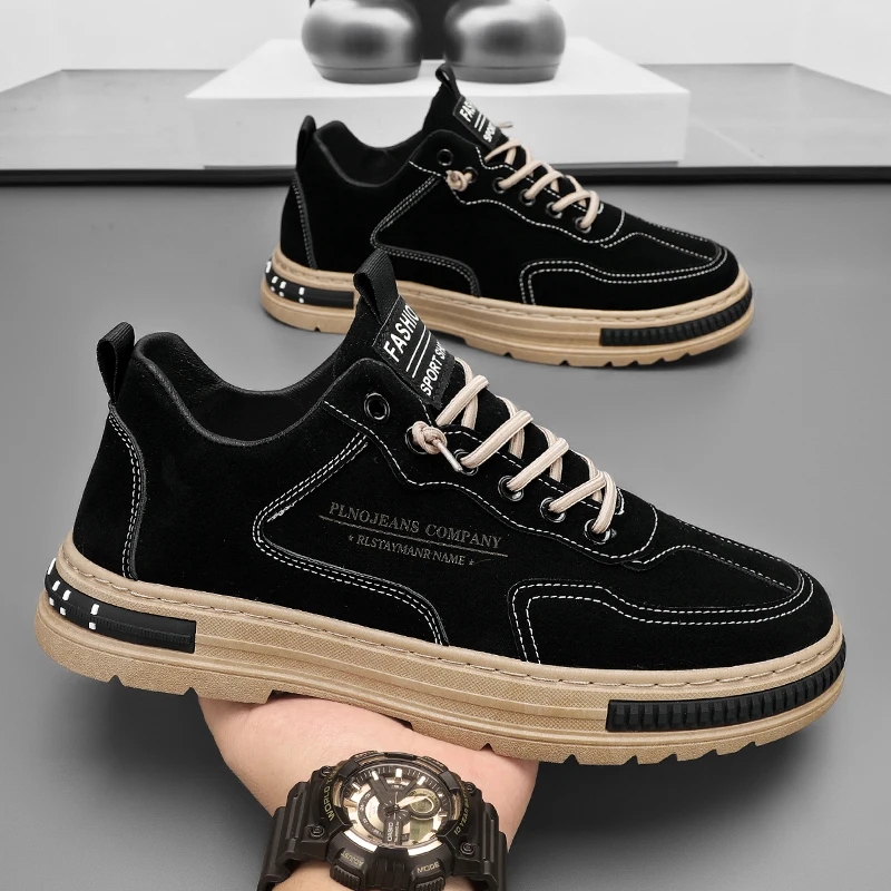 

Men's sports casual Work Shoes Four Seasons Soft-soled Non-slip Comfort Walking Shoes Outdoor fashion breathable light sneakers