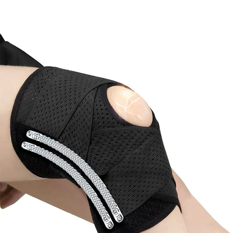 1PC Sports Kneepad Men Women Pressurized Elastic Knee Pads Arthritis Joints Protector Fitness Gear Volleyball Brace Protector