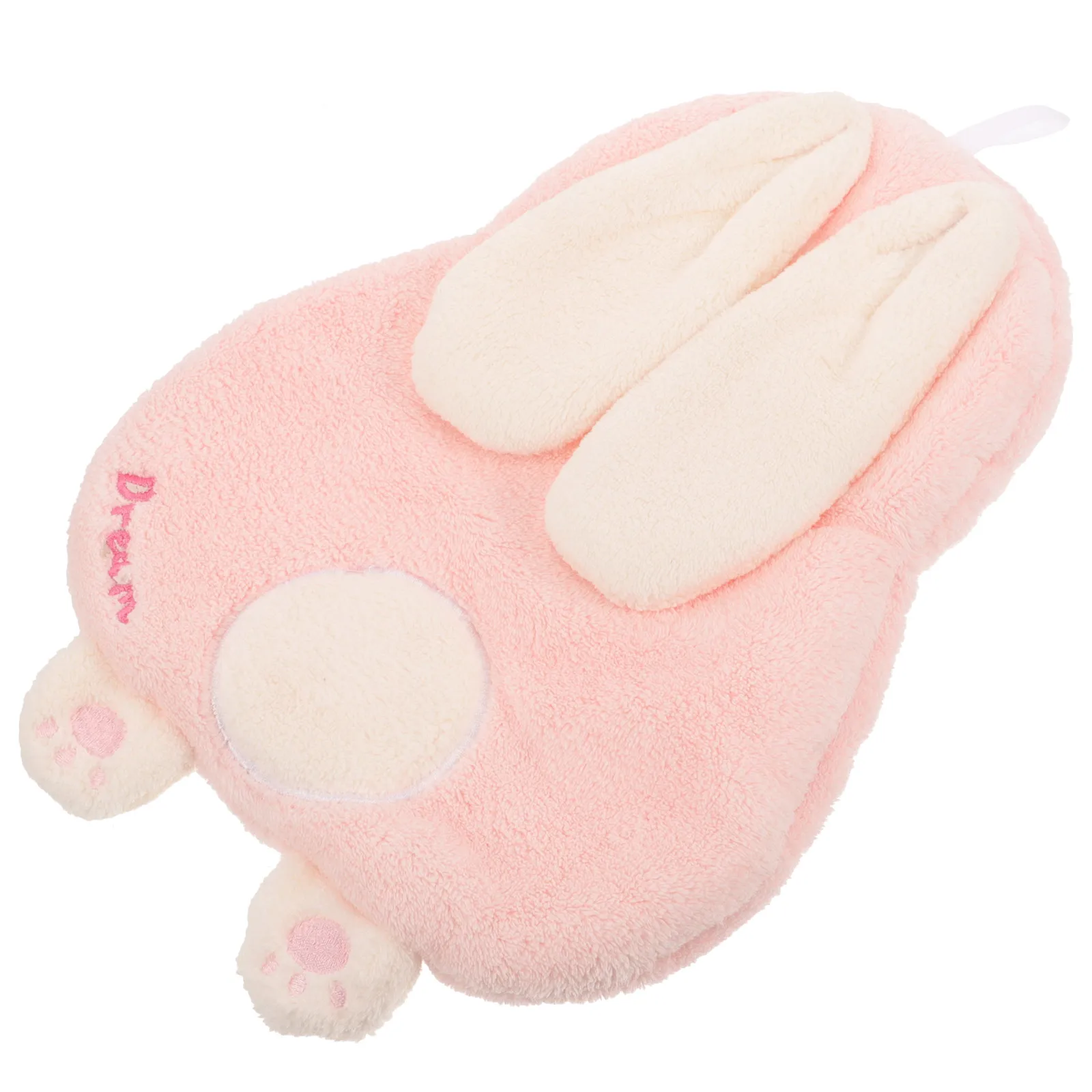

Hand Towel Coral Fleece Cute Hanging Towels for Bathroom Rabbit Absorb Water Pattern Decorative