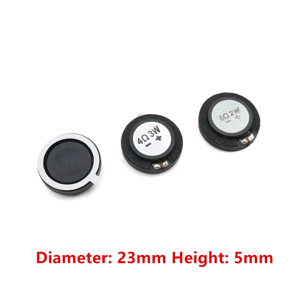 2PCS 20MM/23M/28MM/30MM/32MM/36MM/40MM Plastic/Lron Shell Composite Membrane 8Ohm 2W 4Ohm 3W Speaker 4R 3W 8R 2W