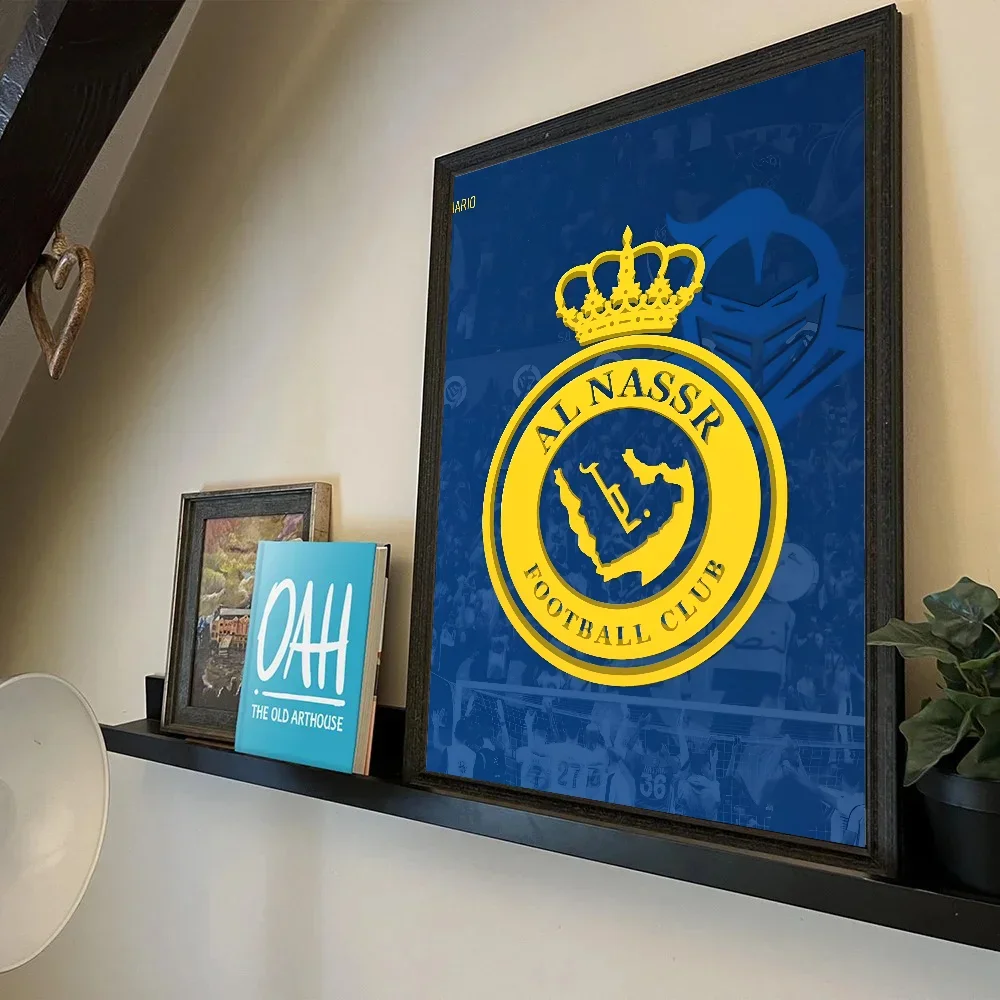 1 قطعة A-Al-Nassr FC ملصق رائع ذاتية اللصق الفن ورق مقاوم للماء ملصق مقهى بار غرفة جدار ديكور