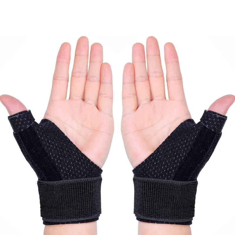 2025 قفازات جديدة مرنة قابل للتعديل وتر غمد حراس المعصم تنفس دعم رائجة البيع قفازات الإبهام المحمولة للجنسين #1