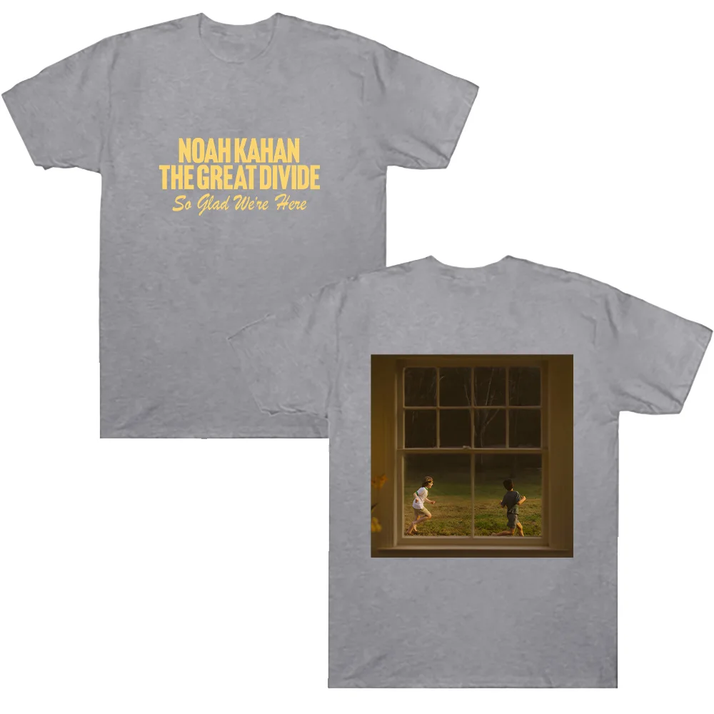 Noah Kahan The Great Divide Graphic T Shirts Vintage Casual Streetwear Fashion Unisex Pure Cotton Tee Short Sleeve Fan Gifts Top