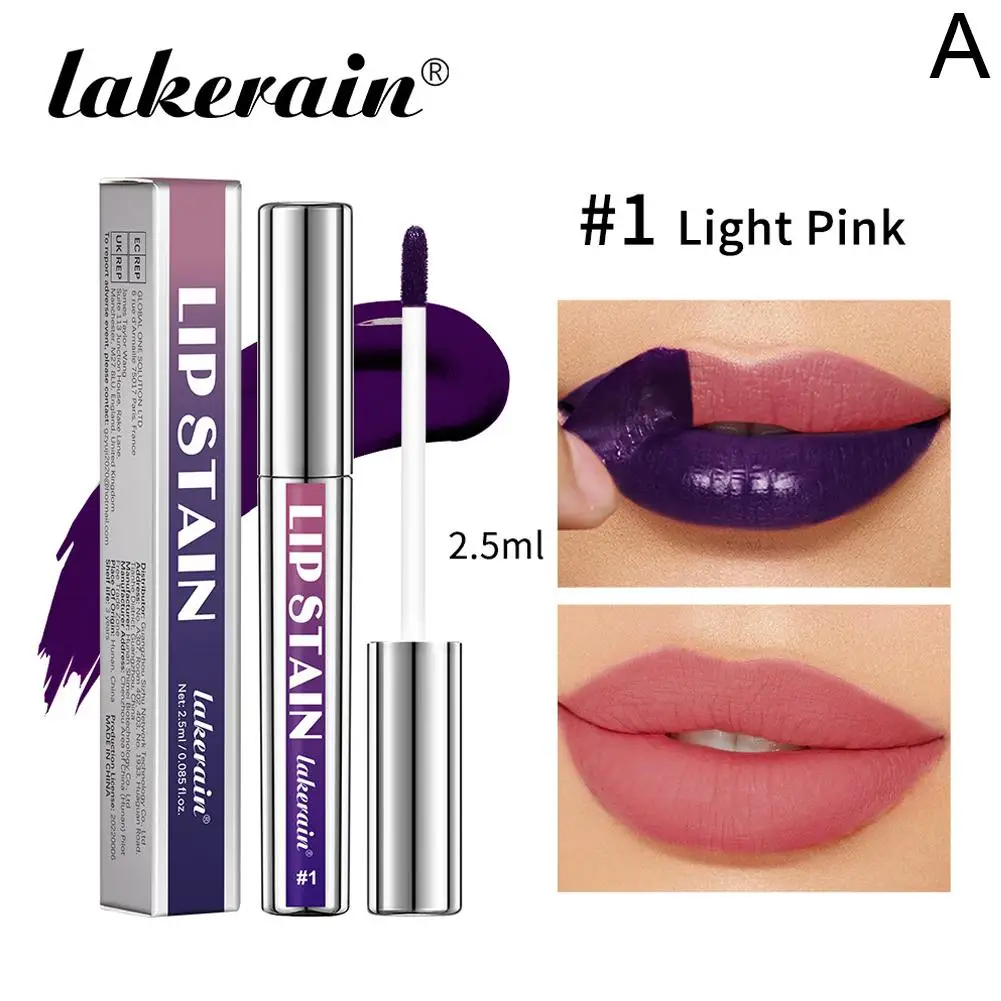 2.5ml veludo acabamento fosco tipo de secagem rápida rasgo fácil brilho labial diy batom para ajustável não é fácil descarga waterpr m9g2