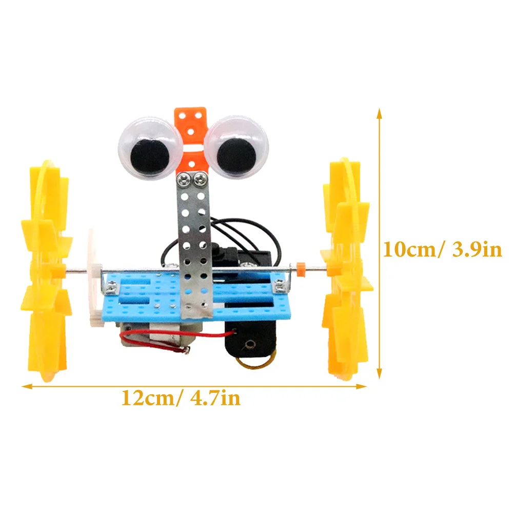 1Set DIY Balance Car Robot Intellectual Science Experiment Educational Stem Puzzle Kit for Kids Hands-on Assembly Scientific