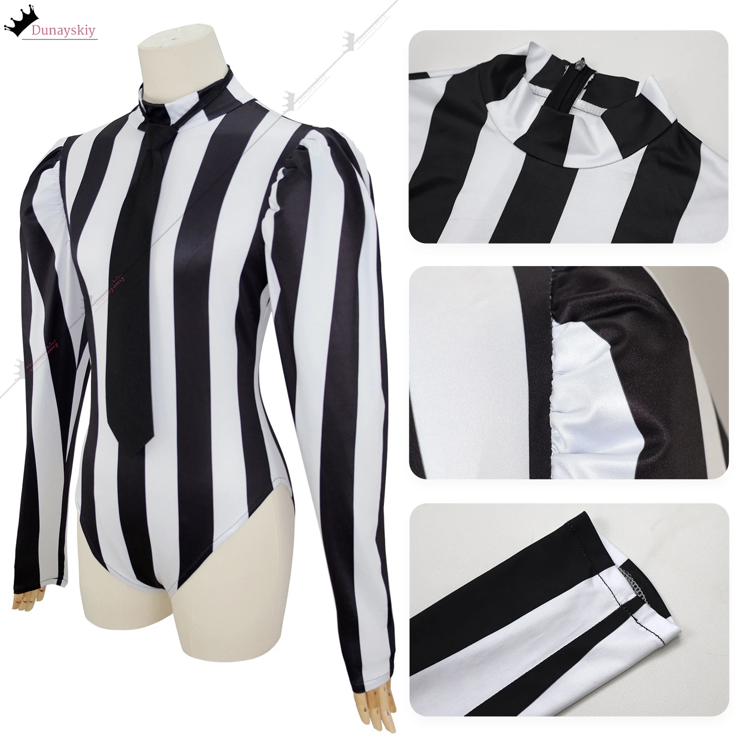 السيدات مثير القوطية تأثيري بذلة زي أبيض وأسود مخطط بذلة مخيف جوكر زي أنيمي بدلة حفلة s-2xl لعب الأدوار