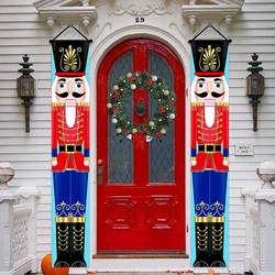 Nutcracker Banner Christmas Decorations,Welcome Sign for Porch Front Door Indoor Outdoor,Xmas Décor Indoor &Outdoor – Life Size