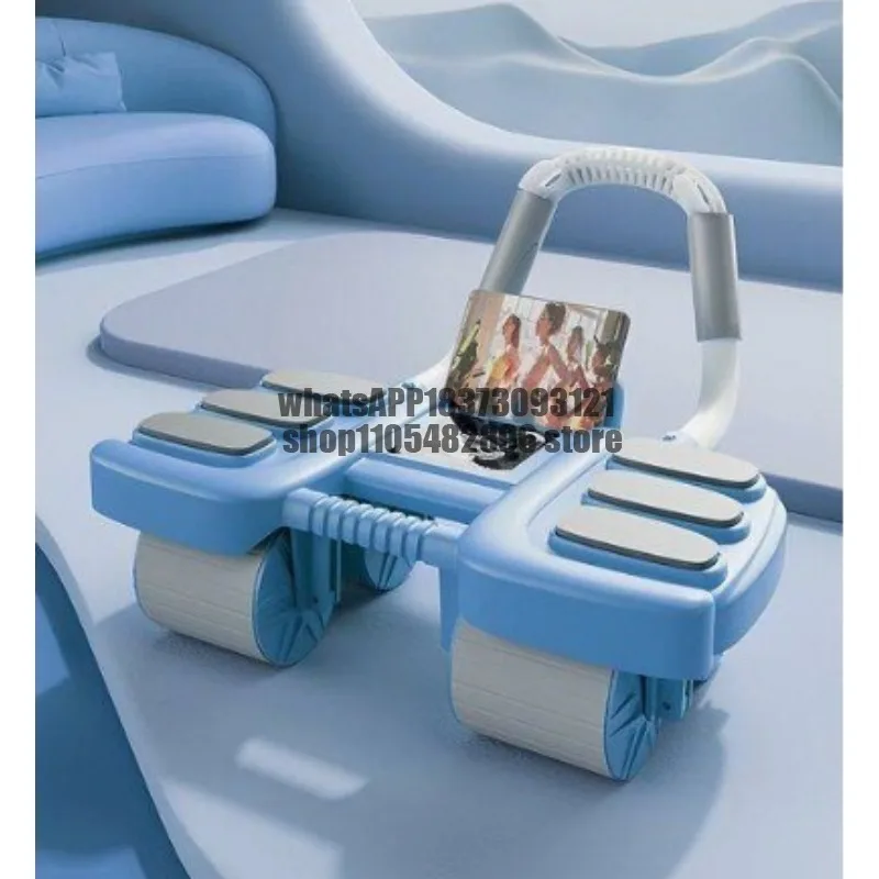 Four-wheel abdominal wheel automatic rebound household thin belly exercise fitness equipment abdominal muscles abdominal