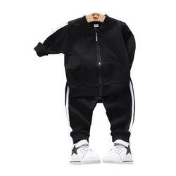 Spring Autumn Children Cotton Clothes Baby Boys Girls Sport Zipper Jacket Pants 2pcs/Set Kids Toddler Fashion Casual Tracksuits