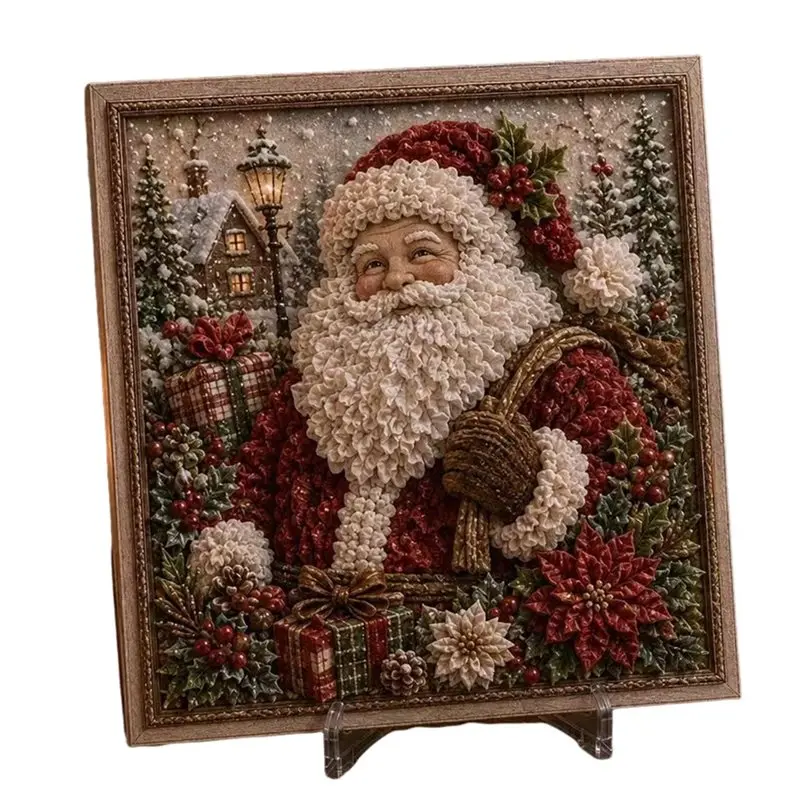 as96-fabric-poke-art-diy-kit-xmas-tree-reindeer-pattern-hand-poking-craft-holiday-gifts-santa-claus