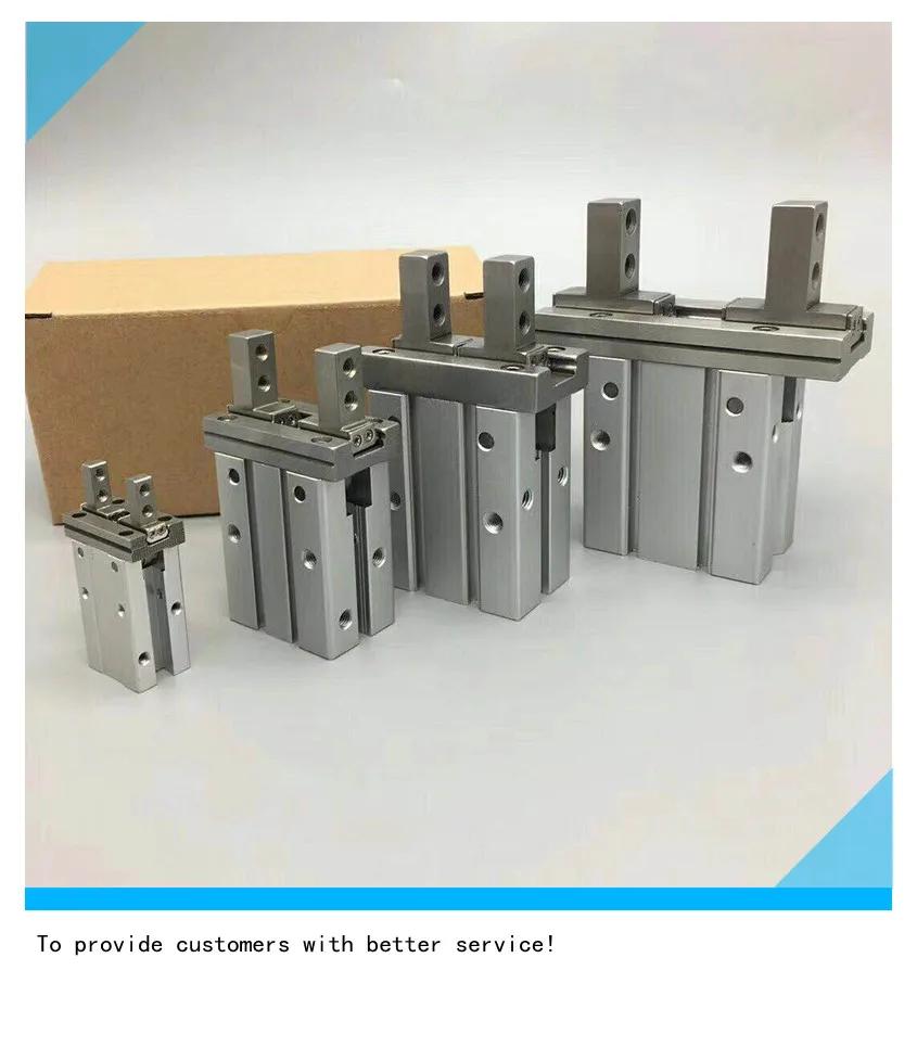 Pneumatic finger cylinder MHZ2-10D 16D 20D 25D 32D 40D Aluminium clamps