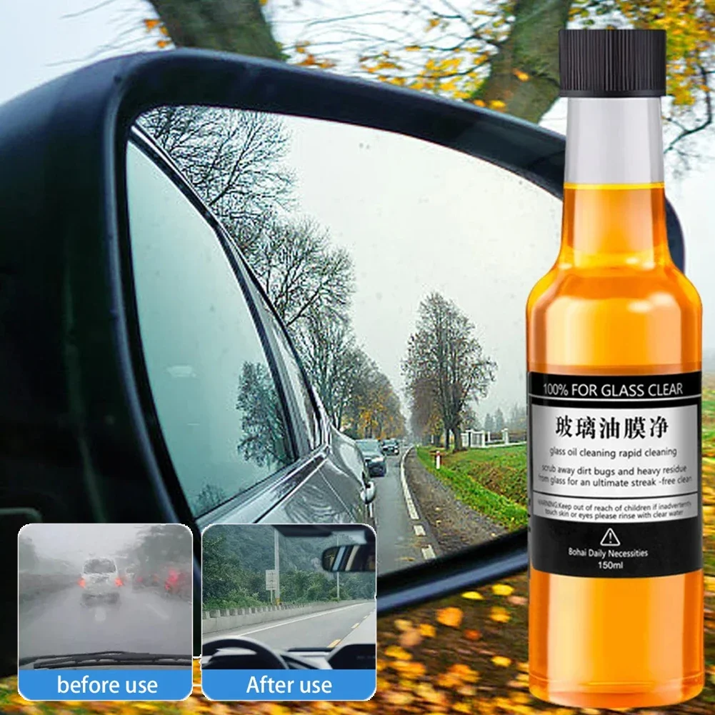 

Car Windshield Polishing Oil Film Cleaner Concentrated Glass Cleaner Agents For Glass Birds Droppings Clean Car Detailing