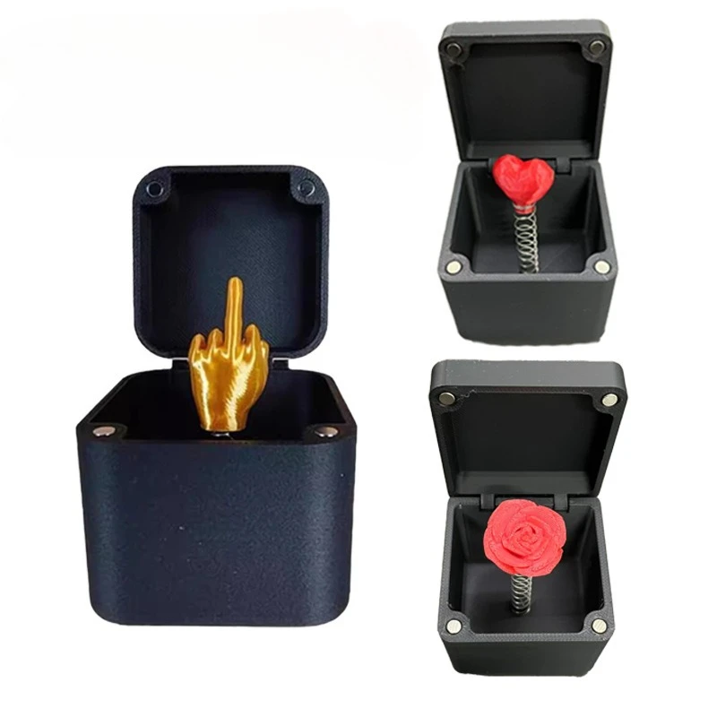 Pop Up นิ้วกลางในกล่อง Surprise ของขวัญ Funny Novelty Joke Prank Gag Quirky ของเล่นของขวัญคริสต์มาสสําหรับผู้ใหญ่เด็ก