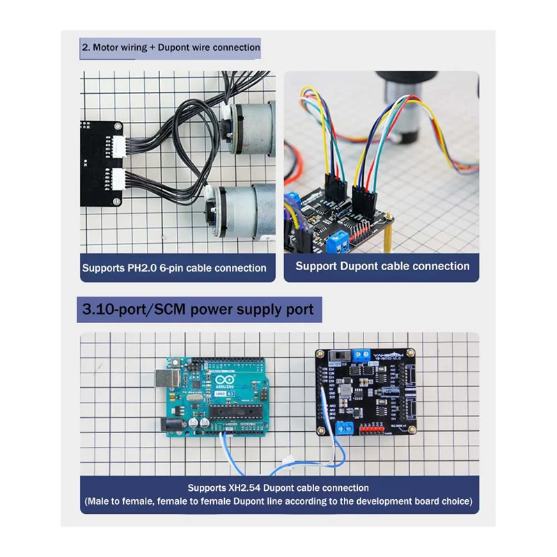 【RECOMENDAR】1Set T8236 DC Motor Drive Module Driver Module Robot Car Electronic Design Competition وحدة مخصصة مع Power C