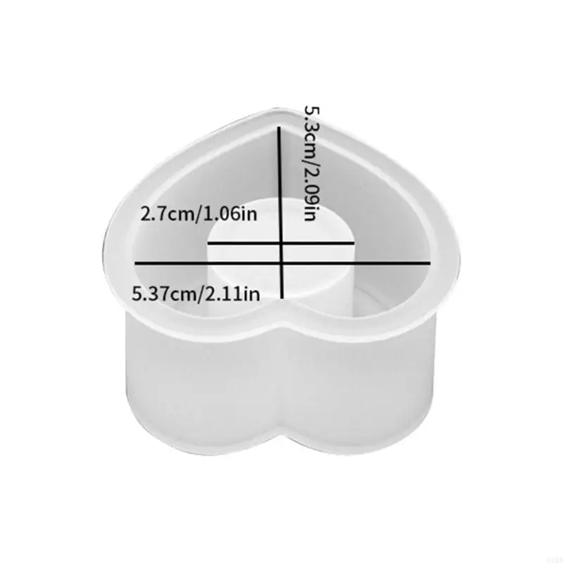 Round Star Silicone Candlestick Molds Heart Cements Holder Mold Home Decorations Wedding Party Plaster Decoration