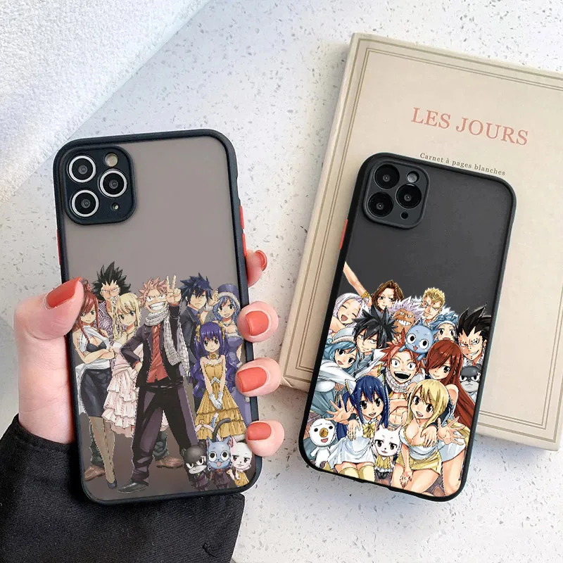 Luxury Acrylic Hard Back Phone Case for IPhone 14 13 12 11 ProMax Mini Plus XR XS Max 7 8 SE 2022 FAIRY TAIL Anime Cover Fundas