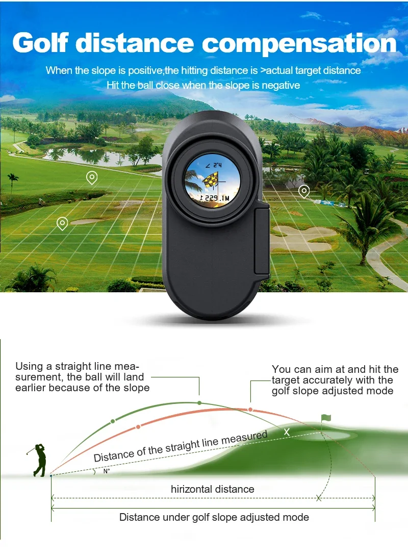 1000m OEM Range Finder Telescope Scope distance meter Portable Golf  Rangefinder For Hunting