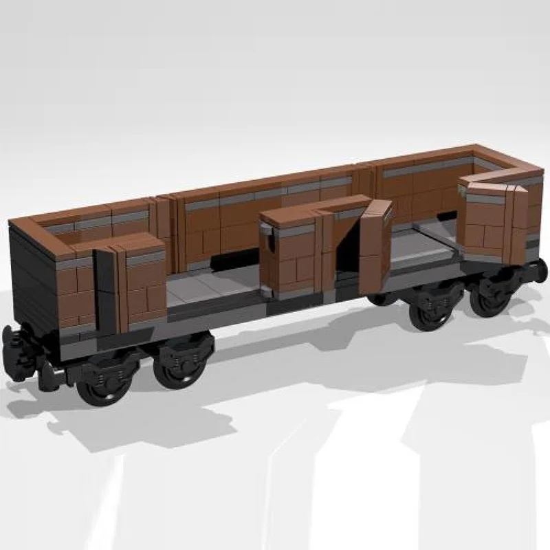 Model samochodu miejskiego MOC Klocki konstrukcyjne 8-kołowy otwarty wagon Eaos 106 Technologia modułowa Prezenty świąteczne dla dzieci Zabawki do składania Zestaw