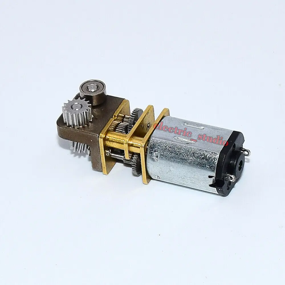 DC 3V-6V 5V 12RPM Slow Speed Micro N20 Right Angle Gearmotor Mini Metal Gearbox Electric Motor High Torque For 3D Printing Pen