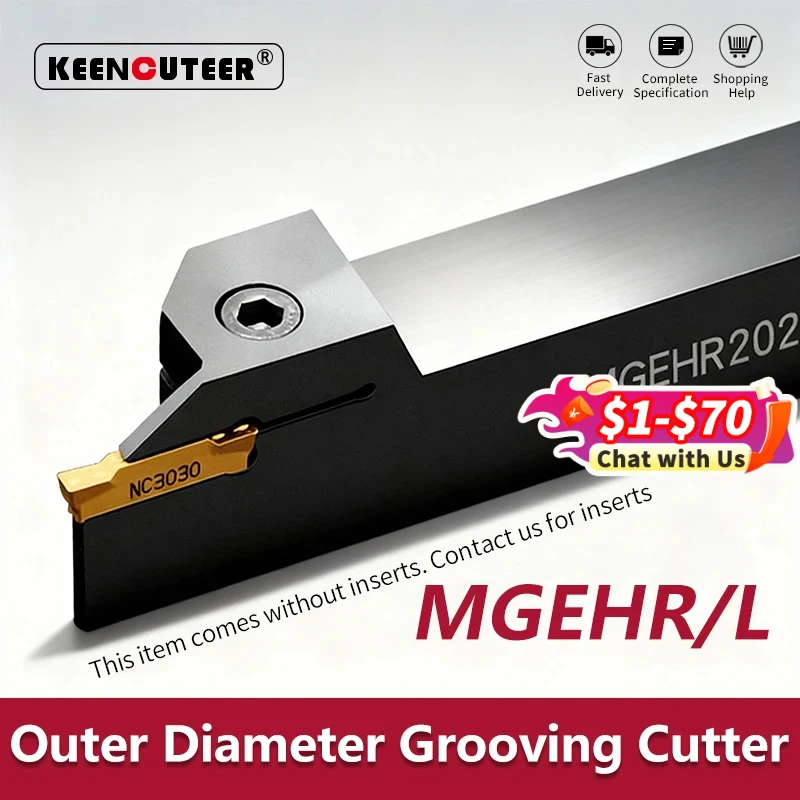 MGEHR MGEHR2020 MGEHR2525 MGEHR3232 Externer Nutfräserhalter CNC-Schlitzfräser Drehwerkzeug Bohrstange
