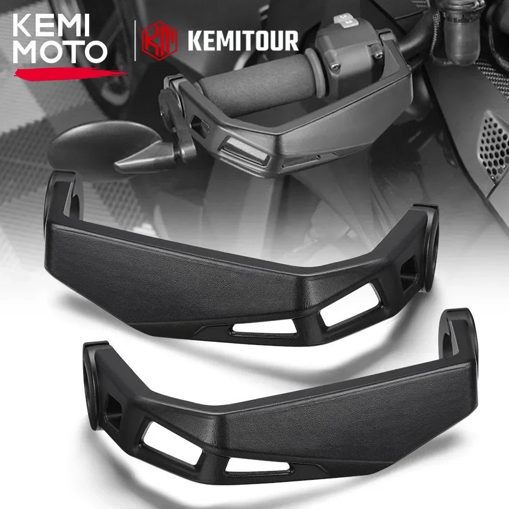 

KEMIMOTO ON-ROAD Black Aluminum Handguards Hand Guards Kit 219400998 for Can-Am Ryker 600 900 Sport Ryker Rally Edition 2PCS