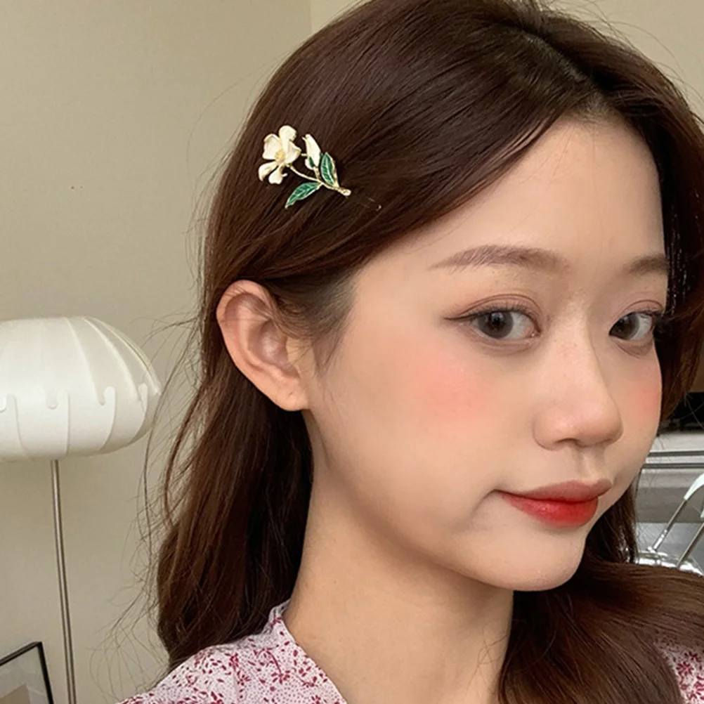 

4 шт., заколки для волос с цветами, нежные модные заколки для волос для свадебных вечеринок, повседневного использования, женские украшения для волос, заколки с цветами