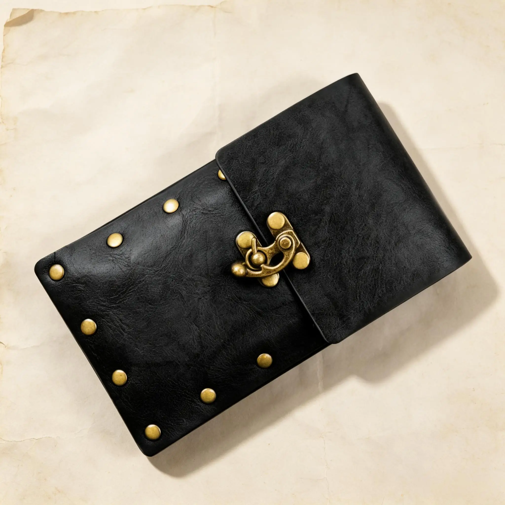 Mittelalterliche Renaissance-Gürteltasche aus PU-Leder, Vintage-Nieten-Hüfttasche, Cosplay-Kostüm-Accessoire für Telefon und Kleinteile – Detail 6