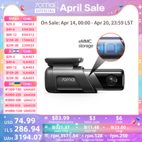 70mai Dash Cam M500 1944P 170FOV 70mai Car DVR Camera Recorder Built-in GPS ADAS 24H Parking Monitor eMMC built-in Storage